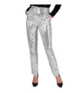 Pailletten Broek Over The Moon Silver Vrouw