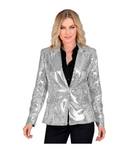 Pailletten Party Blazer Silly Silver Vrouw