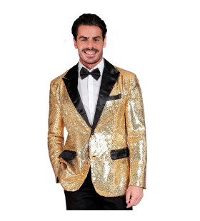 Showmaster Golden Glam Pailletten Colbert Man