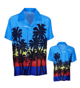 Caribbean Sunrise Hawaiishirt Palm Beach Man