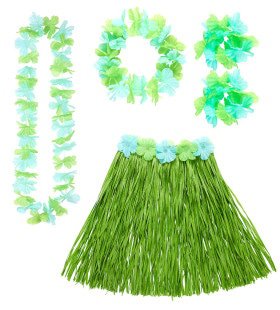 Hula Hula Hawaii Set Groen