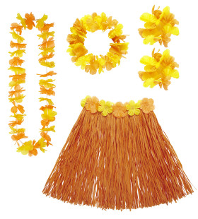 Hula Hula Hawaii Set Oranje