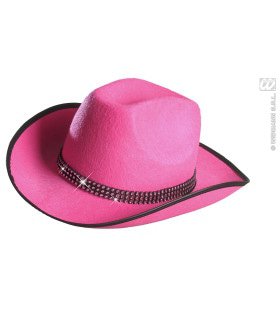 Cowboyhoed Roze Met Strass Band