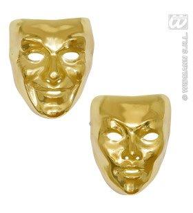 Plastic Masker Goud