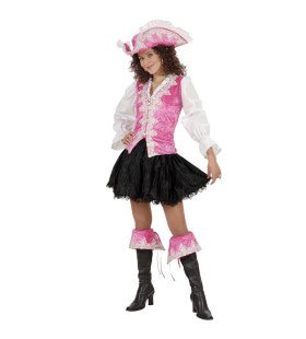 Kleurrijke Koninklijke Pirate, Roze Kostuum Vrouw