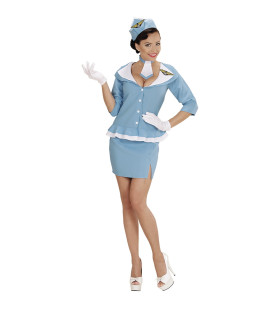 Pan-Am Retro Stewardess Vrouw Kostuum