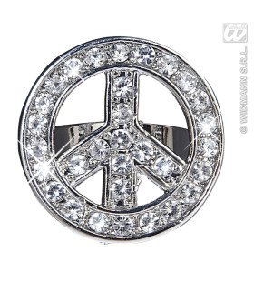 Peace And Love Ring Strass