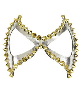 Mistress Oogmasker Zilver Sm Met Nagels