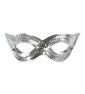 Erotica Oogmasker Pailletten, Zilver