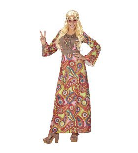 Hippie Vrouw Flower Davy Kostuum