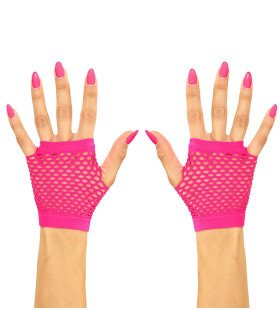 Physical Vingerloze Handschoenen Kort Neon Roze