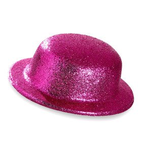 Showmaster Glitter Bolhoed, Roze