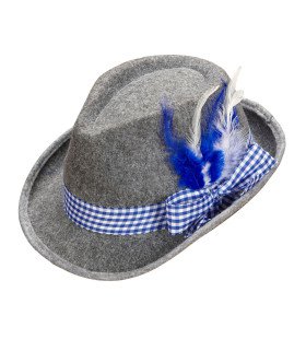 Oktoberfest Heren Beierse Fedora Met Blauwe Veren