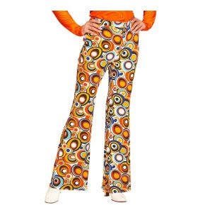 Groovy Gwendolyn 70s Dames Broek, Luchtbellen Vrouw