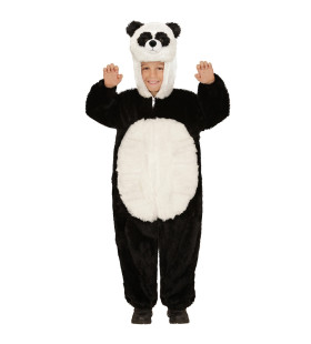 Jumpsuit Met Kap En Masker 98 Centimeter, Pinda Panda Kind Kostuum