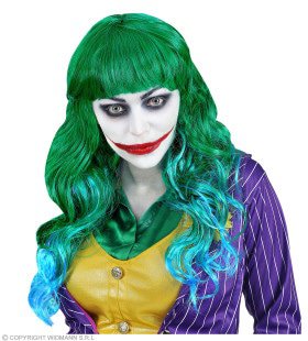 Groene Algen Pruik Zeemeermin Joker