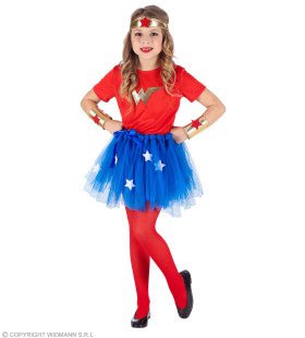 Super Sterke Wonder Girl Meisje Kostuum