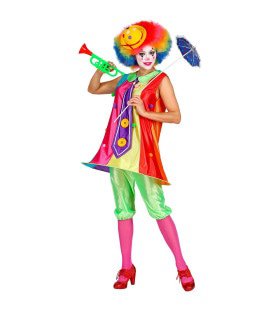 Hoepelrok Clown Circus Van De Lach Vrouw Kostuum