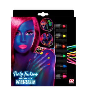 Set Van 6 Neon Make-Up Potloden