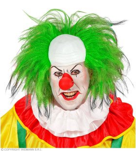 Clown Hoofbedekking Met Groen Haar