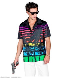 80s Miami Palm Shirt Man