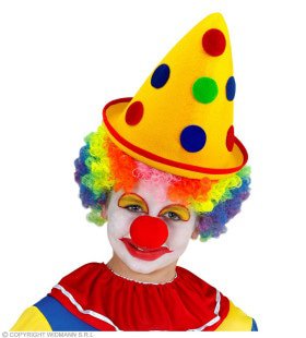 Hoed Clown Stippel De Clown Geel