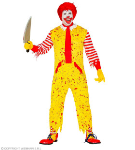 Mckiller Fastfood Clown Man Kostuum