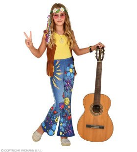 70s Legging Hippie Peace To The World Meisje