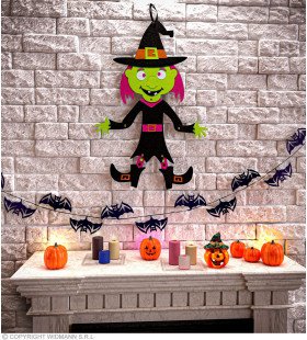 Groene Halloween Heks 53 Centimeter