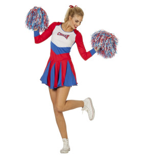 Cheerleader Go Go Go Vrouw Kostuum