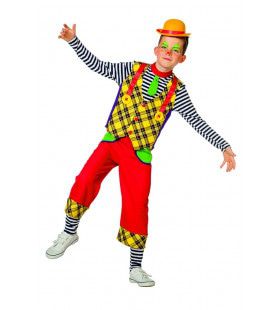 Houten Klaas Clown Jongen Kostuum