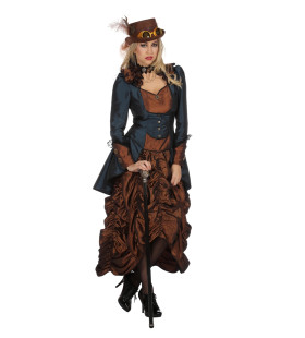 Steampunk Sally Wild Wild West Vrouw Kostuum