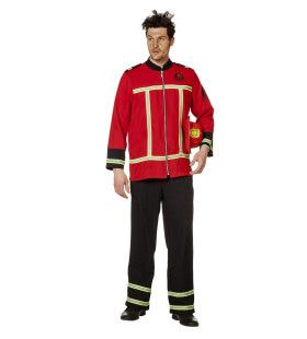 Sjonnie Schroei Brandweer Uniform Man Kostuum