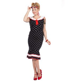 Rockabilly Jurk Bolletjes Betty Vrouw