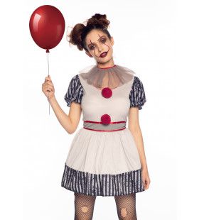 Leuke Maar Niet Zo Vrolijke Creepy Clown Vrouw Kostuum