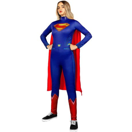 Supertastische Superheldin Supergirl Vrouw Kostuum