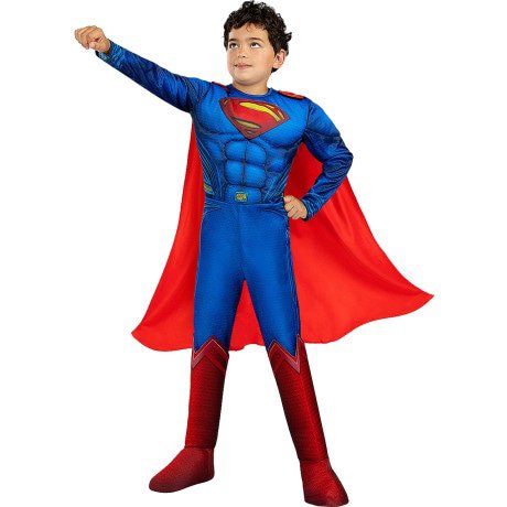 Deluxe Dappere Superman Justice League Jongen Kostuum