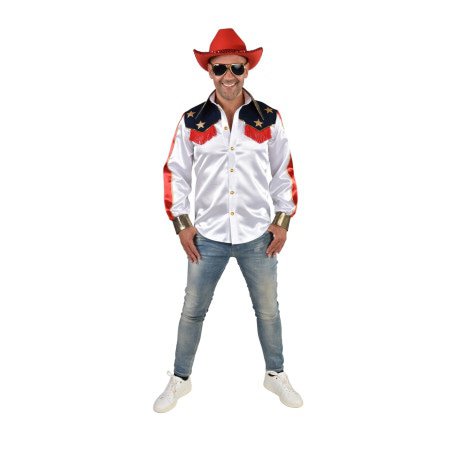 Line Dance Cowboy Las Vegas Rodeo Blouse Man