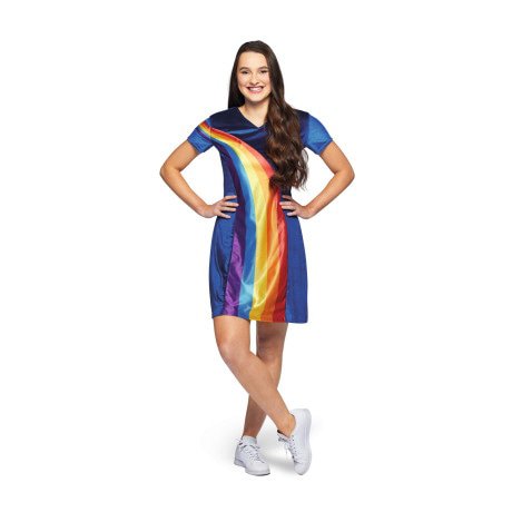 K3 Regenboog Jurk Blauw Vrouw