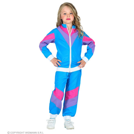 Lekker Sportief Trainingspak Blauw Kind Kind Kostuum