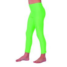 Neon Groene Disco Legging Kinderen Meisje