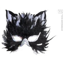 Oogmasker Kat Met Veren