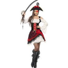 Glamour Pirate Vrouw Kostuum