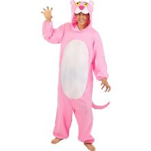 Zeer Relaxte Roze Onesie Pink Panther Kostuum