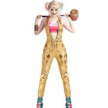 Harley Quinn Golden Puddin Vrouw Kostuum