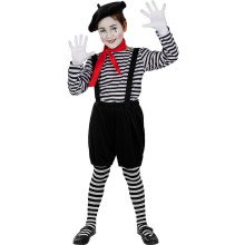 Mime Meisje Panto Kostuum