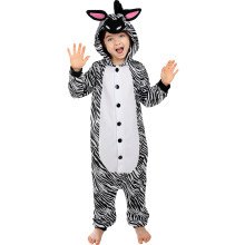 Willy De Zebra Onesie Kind Kostuum