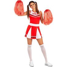 USA Cheerteam Cheerleader Vrouw Kostuum