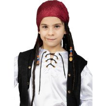 Stoere Piraat Bob Bandana Met Dreads Pruik Kind