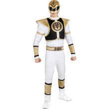 Tommy Witte Moedige Power Ranger Man Kostuum